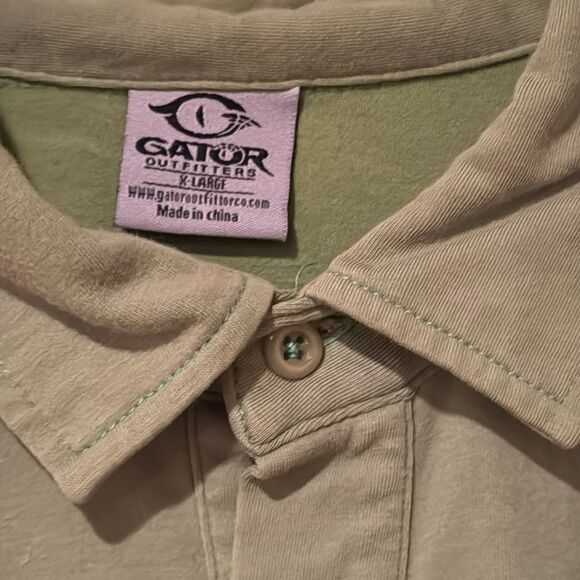 Gator Outfitters Green Polo Short Sleeve Men’s Shirt Size XL - Picture 2 of 5